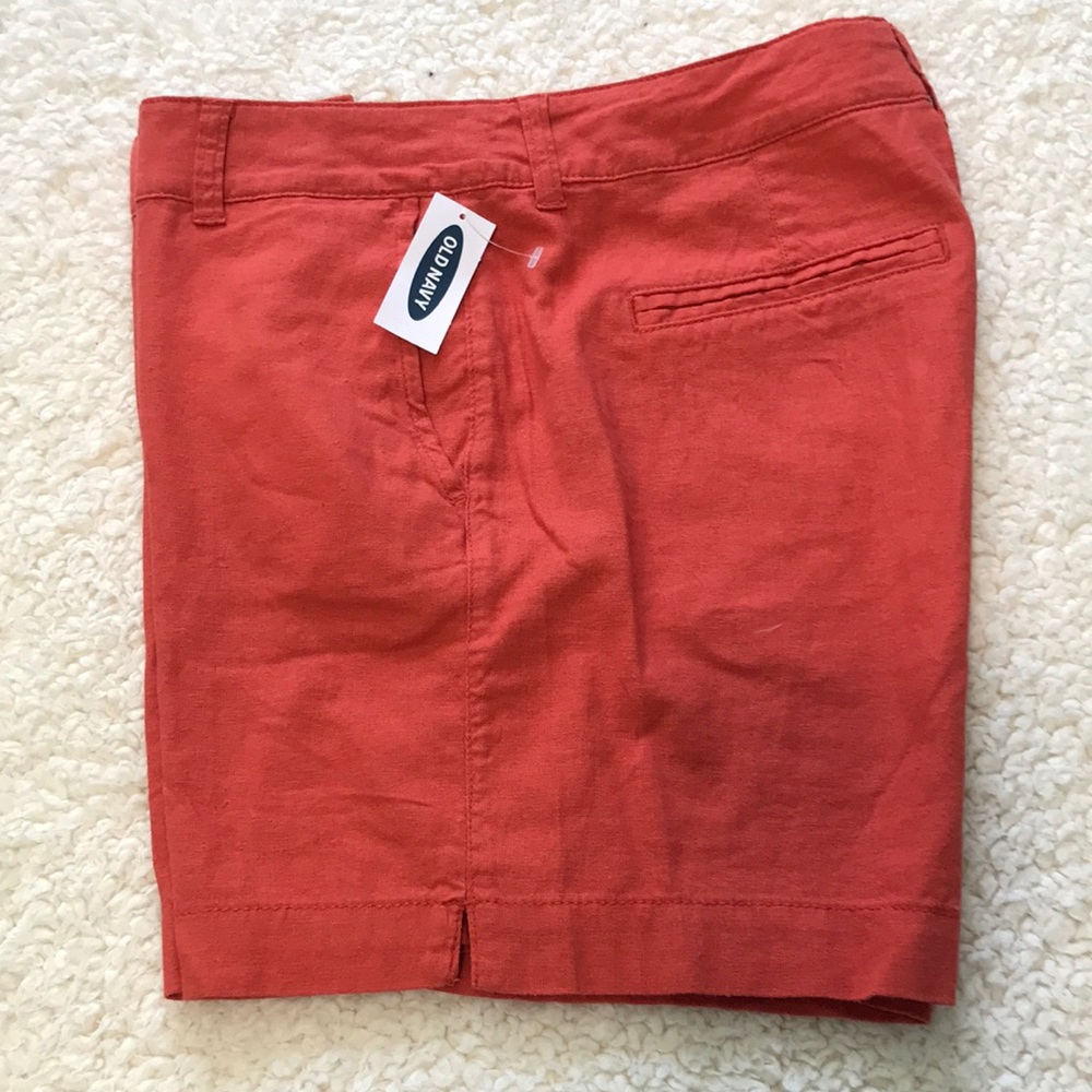 Womens old navy high rise linen shorts size 4